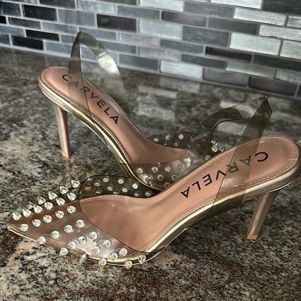 Carvela Gold Studded Women's Heels